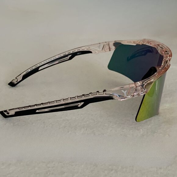 YEAH U Sports Sunglasses Set NEW w/ Box Extra Lens Mirrored - Picture 3 of 10